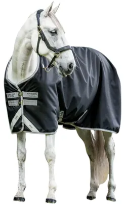 Produktbild von Horseware Ireland Outdoordecke 0g Amigo® Bravo 12 Original Regendecke Black/Titanium Grey & Silver 130 (6'0)