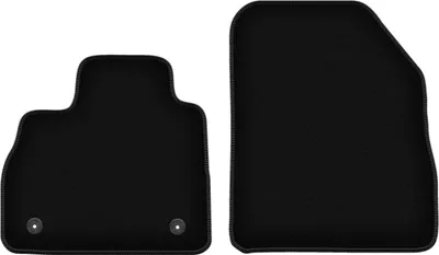 Image de Wielganizator Tapis avant de sol velours sur-mesure pour Renault Espace V (2015-, minivan) noir, jeu 2 pièces, fixations