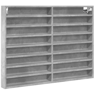 Obrázok produktu pre vidaXL Vitrína betónová sivá 100x8,5x75 cm materiál na báze dreva