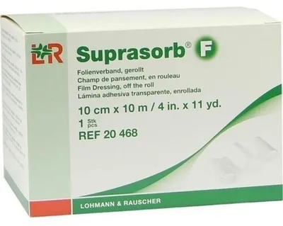 Productafbeelding van Suprasorb F, transparante folie verbandpleister, opgerold, 10 cm x 10 m