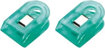 Produktbild von Briefklemmer Multi Clip Pegy 10x25mm VE=100 Stück kristallgrün