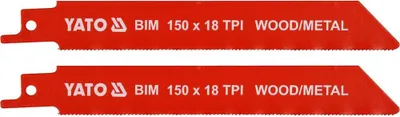 Produktbild von YATO BIM-SÄGEBLÄTTER 150 mm 18 TPI 2 Stk.