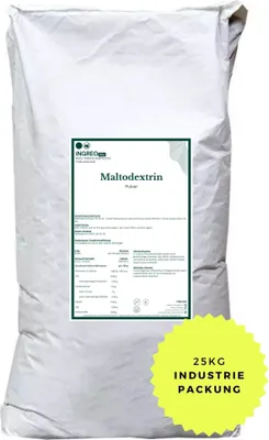 Produktbild von Maltodextrin-Pulver (40-100 Mesh) (DE 18–20) – 25 kg