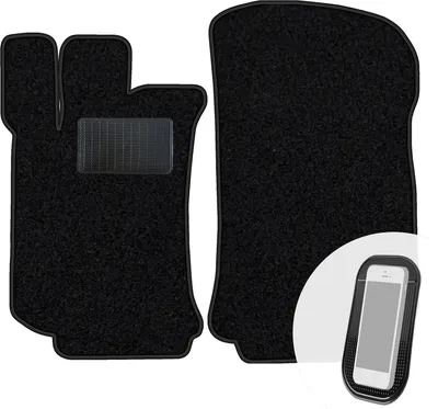 Immagine prodotto di moto-MOLTICO Tappetini anteriori per auto Velours Tappetini per auto neri Set di tappetini per auto 2 pezzi adatto per Mercedes-Benz Classe R V251 2005-2013