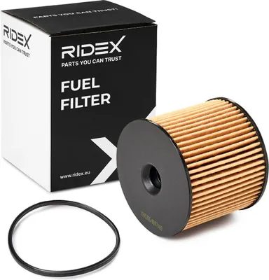 Produktbild von Kraftstofffilter RIDEX 9F0044 Dieselfilter passend für PEUGEOT 206 Schrägheck (2A/C) Filtereinsatz Leitungsfilter
