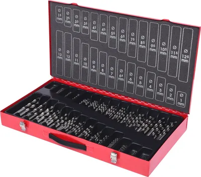 Obrázek produktu pro KS Tools 330.2650, Vrtačka, Sada vrtáků, Rotace po směru hodinových ručiček, Kov, Plast, Dřevo, 118°, Rychlořezná ocel HSS-G