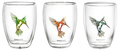 Produktbild von 3er Set Thermoglas "hummi", rot, grün, blau