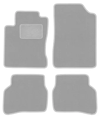 Obrázok produktu pre Velúrové autokoberce pre: Mazda MX-3 1991-1998 (kupé) – sada 4 ks, sivé, na mieru – Wielganizator OSLO