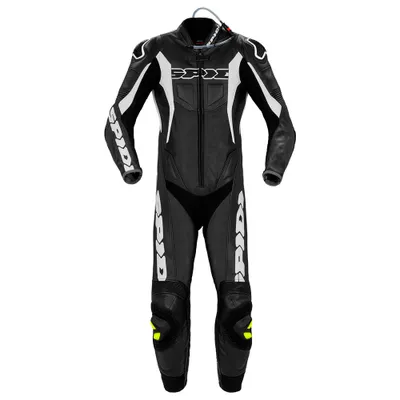 Zdjęcie produktu dla Spidi Sport Warrior Pro Perforated Pro 1-częściowy skórzany kombinezon motocyklowy, czarny/biały, 50