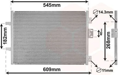Immagine prodotto di VAN WEZEL 43005315 Condensatore dell'impianto di climatizzazione per RENAULT CLIO II (BB0/1/2, CB0/1/2)