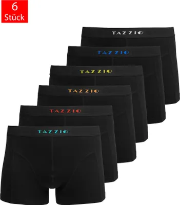 Produktbild von Tazzio Herren Boxershorts 6er Pack BS1005 (Schwarz, S)