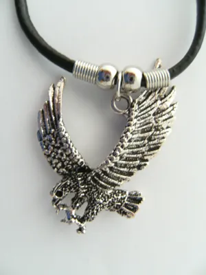Produktbild von Kette Adler, Ketten Modeschmuck Anhänger Greifvogel Weißkopfseeadler