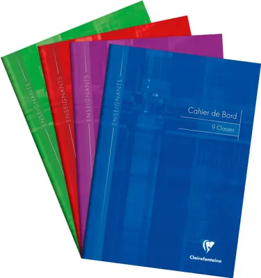 Produktbild von Clairefontaine 10x Klassenheft für Lehrer A4 30 Blatt für 9 Klassen Sort. 3129C
