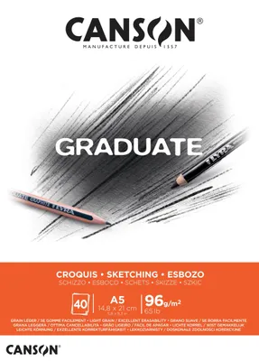 Produktbild von Canson Graduate, Kunstpapier, 96 g/m², 40 Blätter