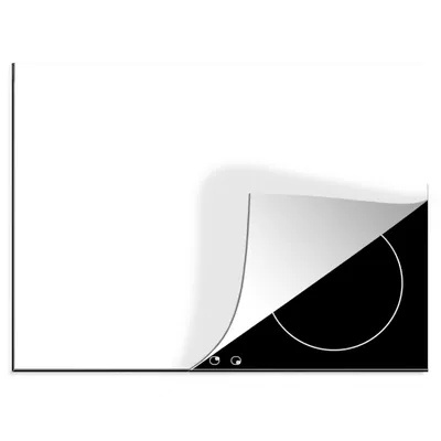 Obrázok produktu pre MuchoWow® Krycia doska sporáka - Indukčná ochrana - 71x52cm Biela - Interiér - Vzory - Kryt na sporák z vinylu - Zväčšuje pracovnú plochu - Keramický