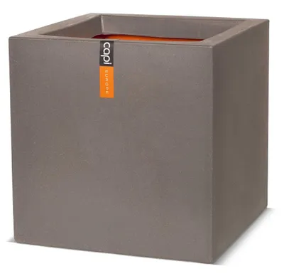 Produktbild von Capi Europe - Blumentopf quadratisch Smooth NL - Warm taupe - 50x50 - KWT904