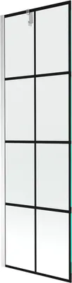 Produktbild von Mexen Next 1-Flügel-Badewannenwand 60 x 150 cm, Schwarzes Design, chrom - 895-060-000-00-77-01