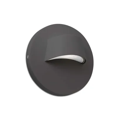 Produktbild von Faro 70409, Wandbeleuchtung für den Außenbereich, Grau, Polycarbonat (PC), IP44, II, 3 W