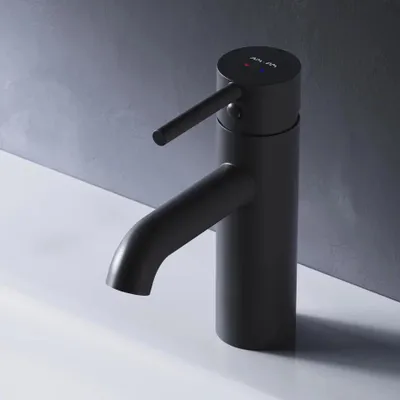 Produktbild von AM.PM Wasserhahn Bad Schwarz Waschtischarmatur Bad Armatur Mischbatterie Waschbeckenarmatur Einhebelmischer Badezimmer