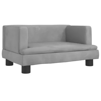 Immagine prodotto di Divano per Bambini Grigio Chiaro 60x40x30 cm in Velluto