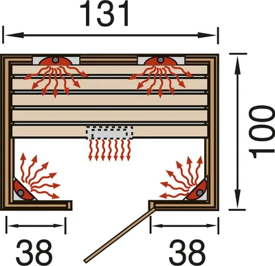 Obrázek produktu pro Infrasauna Weka Vaala 2 130,5x100x190 cm