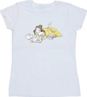 Produktbild von Disney - "Beauty And The Beast" T-Shirt für Damen BI11996 (M) (Weiß)