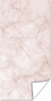 Produktbild von MuchoWow® Poster Marmor - Rosa - Schick 80x160 cm - Kinderzimmer