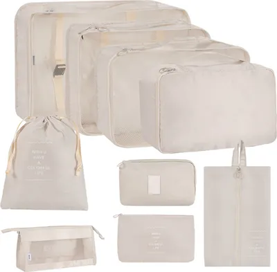 Produktbild von Packwürfel für Reisen, 9er-Set Gepäckorganizer