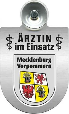 Produktbild von Einsatzschild Windschutzscheibe incl. Saugnapf - Ärztin im Einsatz - 309479 Color - Region Mecklenburg-Vorpommern