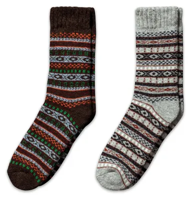 Produktbild von Winter-Socken aus Wolle - 2 Paar - Uni - Warm