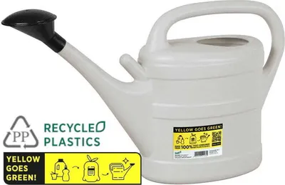 Zdjęcie produktu dla Konewka Geli jasnoszara 10 litrów z zatrzaskiem - plastikowa