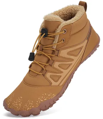 Zdjęcie produktu dla Męskie buty outdoorowe, buty zimowe, buty trekkingowe, ocieplane, wygodne, kolor brązowy, rozmiar 40