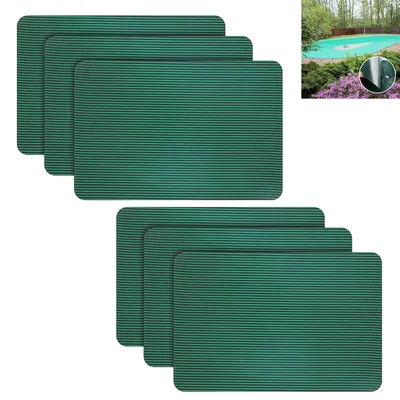 Produktbild von Pool Reparatur Patch selbstklebend 6er Set 30x20cm, schnelle Reparatur für Poolabdeckung & Netz, einfach & wasserdicht