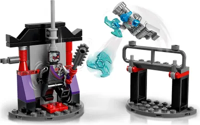 Produktbild von LEGO 71731 NINJAGO Battle Set: Zane vs. Nindroid Roboter Krieger mit Actionkreisel