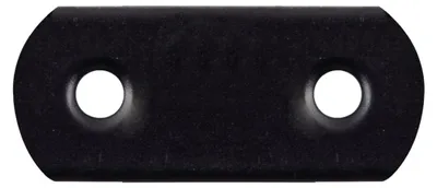 Zdjęcie produktu dla Alberts 824808 Złącze płaskie - zaokrąglone końcówki - czarne - powlekane tworzywem sztucznym - 19 x 37 x 1,5 mm, zestaw 100 szt