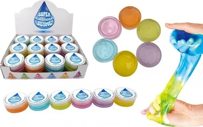 Obrázok produktu pre Sliz - hmota priehľadná 7cm - mix farieb