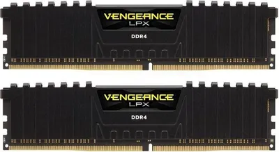 Produktbild von DIMM 32 GB DDR4-2133 (2x 16 GB) Dual-Kit (schwarz, CMK32GX4M2A2133C13, Vengeance LPX, INTEL XMP)