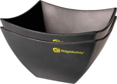 Produktbild von Ridgemonkey Dlx Twin Pack Schüssel Schwarz Schwarz One Size