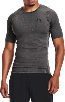 Produktbild von Under Armour HeatGear Kurzarm-Baselayer-T-Shirt, Grau M