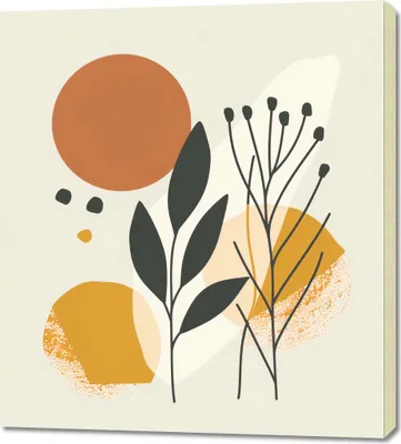 Produktbild von Bild 90x100cm Botanischer Druck