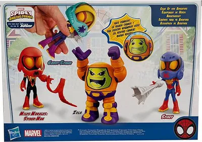 Packaging for Spidey and His Amazing Friends action figures.