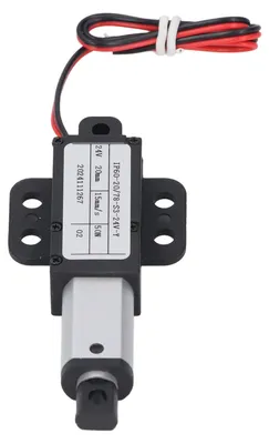Imagen del producto de Actuador lineal, mini actuador lineal eléctrico de 24 V para maquinaria industrial y agrícola, protección contra sobrecorriente, recorrido de 20 mm, empuje de 50 N, velocidad de 15 mm/s