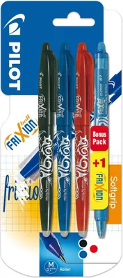 Produktbild von Pilot FriXion Ball - Tintenroller mit Textmarker - 4er Set