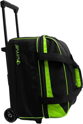 Productafbeelding van Dubbele Bowlingbal Roltas - Bowlingtas met wielen - Sportuitrusting vervoeren - Apart schoencompartiment - Tot 40 inch - Zwart