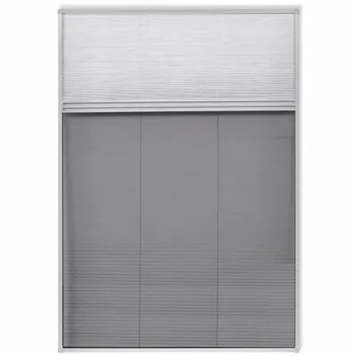 Zdjęcie produktu dla vidaXL Plisowana moskitiera z roletą, aluminium, 160×80 cm