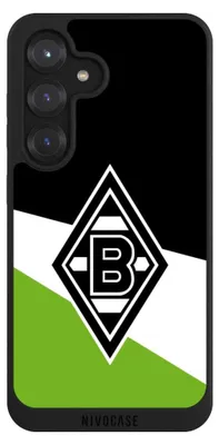 Produktbild von NIVOCASE Handyhülle für Samsung Galaxy S25  Hülle NIVOpure Case Schwarz Borussia Mönchengladbach Gladbach Offizielles Lizenzprodukt