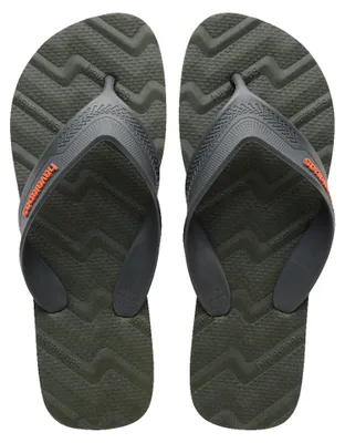 Productafbeelding van Havaianas Track Waves heren slippers, olijgroen, maat 37 EU