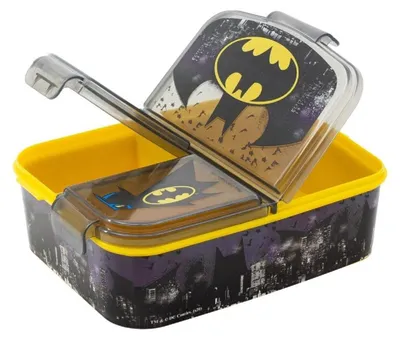 Produktbild von Batman Kinder Brotdose – Lunchbox mit 3 Fächern & tollem Design