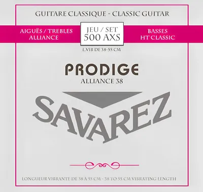 Zdjęcie produktu dla Savarez 500AXS Prodige Struny Nylonowe do Gitary Klasycznej