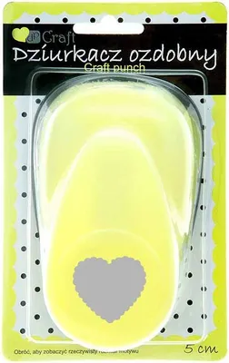 Obrázok produktu pre Ozdobný dierovač 5 cm - srdiečko s volánikom - DpCraft